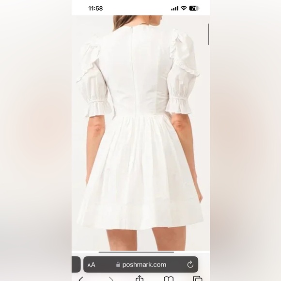 🤍🤍🌸- Beautiful Sofia the Label White Dress with bows - NWT - Picture 11 of 11